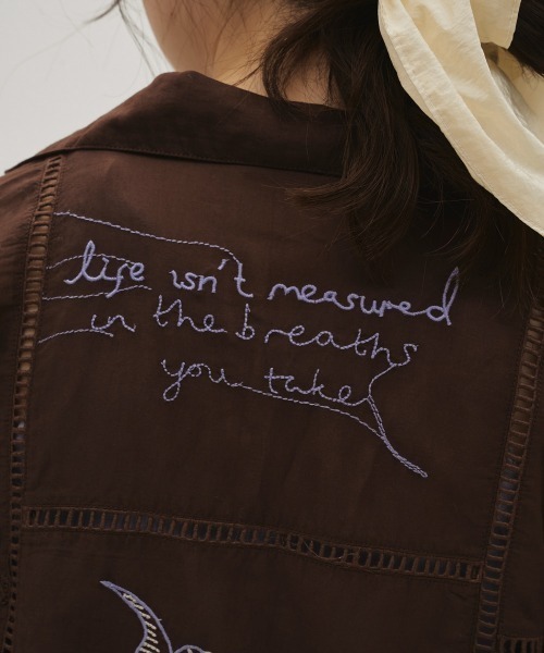 TODAYFUL（トゥデイフル）の「[TODAYFUL/トゥデイフル]  パッチワーク 刺繍シャツブラウス（シャツ/ブラウス・レディース・ボルドー/キナリ/ブラック・F）」の14枚目の写真