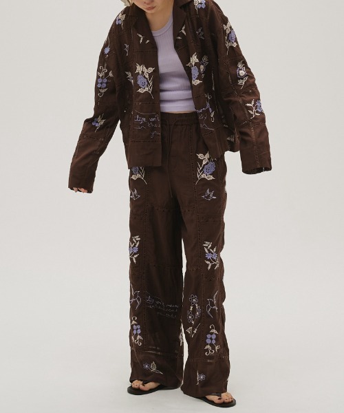 TODAYFUL（トゥデイフル）の「[TODAYFUL/トゥデイフル]  パッチワーク 刺繍シャツブラウス（シャツ/ブラウス・レディース・ボルドー/キナリ/ブラック・F）」の17枚目の写真