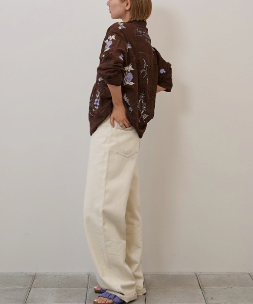 TODAYFUL（トゥデイフル）の「[TODAYFUL/トゥデイフル]  パッチワーク 刺繍シャツブラウス（シャツ/ブラウス・レディース・ボルドー/キナリ/ブラック・F）」の19枚目の写真