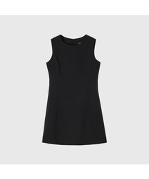 エリカサマーウールクラシックミニドレス_ブラック / ERICA SUMMER WOOL CLASSIC MINI DRESS_BLACK