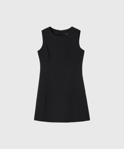 LOOKAST(ルックキャスト)の「エリカサマーウールクラシックミニドレス_ブラック / ERICA SUMMER WOOL CLASSIC MINI DRESS_BLACK(ワンピース・レディース・ブラック・SMALL/MEDIUM)」の3枚目の写真