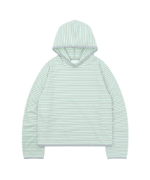SUNNECT（ソネクト）の「Stripe Taped Hoodie - Mint（パーカー）」