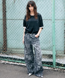 ウォールペーパープリントバレルジーンズ / Wallpaper Print Barrel Jeans