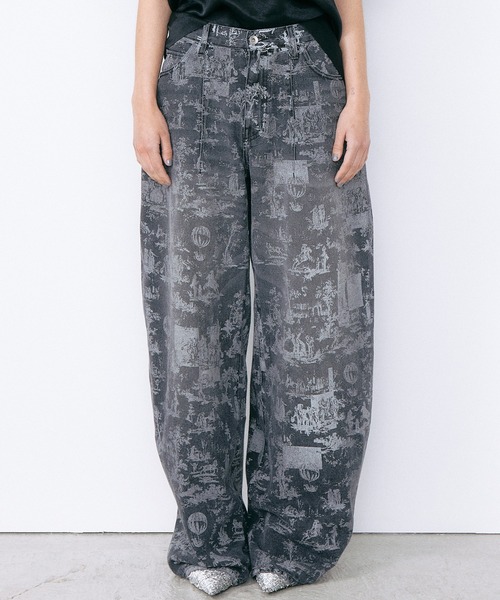 LE CIEL BLEU(ルシェルブルー)の「ウォールペーパープリントバレルジーンズ / Wallpaper Print Barrel Jeans(その他パンツ・レディース・マルチ・34/36/38)」の12枚目の写真
