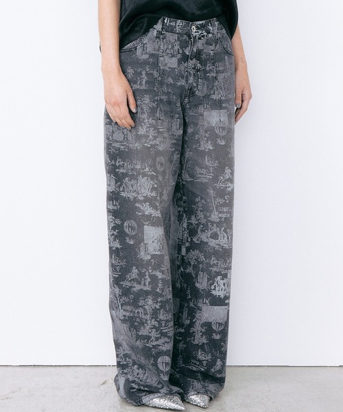 LE CIEL BLEU(ルシェルブルー)の「ウォールペーパープリントバレルジーンズ / Wallpaper Print Barrel Jeans(その他パンツ・レディース・マルチ・34/36/38)」の11枚目の写真