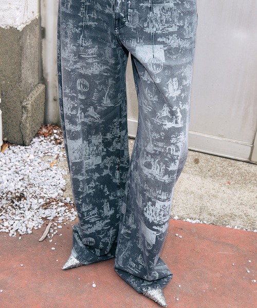 LE CIEL BLEU(ルシェルブルー)の「ウォールペーパープリントバレルジーンズ / Wallpaper Print Barrel Jeans(その他パンツ・レディース・マルチ・34/36/38)」の13枚目の写真
