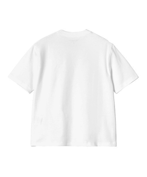 Carhartt WIP(カーハートダブリューアイピー)の「Carhartt WIP WOMEN'S S/S LUCA T-SHIRT(カーハートワークインプログレス ウィメンズショートスリーブルカTシャツ)(Tシャツ/カットソー・レディース・ホワイト/ブラック/パープル系・X-SMALL/SMALL)」の4枚目の写真