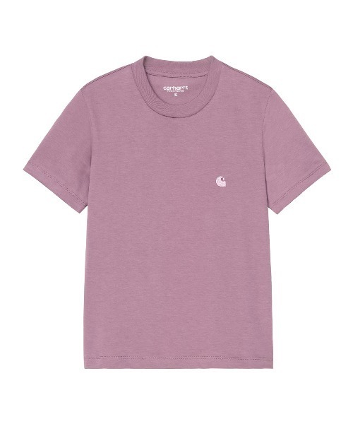 Carhartt WIP(カーハートダブリューアイピー)の「Carhartt WIP WOMEN'S S/S LUCA T-SHIRT(カーハートワークインプログレス ウィメンズショートスリーブルカTシャツ)(Tシャツ/カットソー・レディース・ホワイト/ブラック/パープル系・X-SMALL/SMALL)」の9枚目の写真