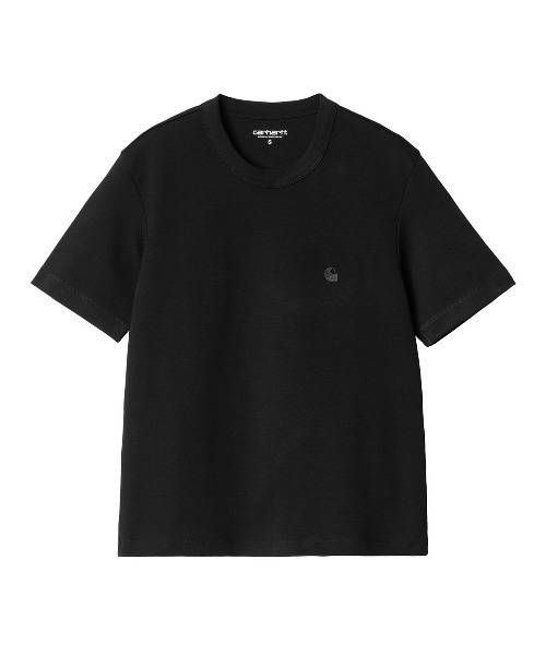 Carhartt WIP(カーハートダブリューアイピー)の「Carhartt WIP WOMEN'S S/S LUCA T-SHIRT(カーハートワークインプログレス ウィメンズショートスリーブルカTシャツ)(Tシャツ/カットソー・レディース・ホワイト/ブラック/パープル系・X-SMALL/SMALL)」の5枚目の写真