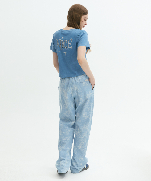KRUXH（クルクス）の「プロストウォッシングセミワイドパンツ（デニムパンツ・レディース・その他・1/2/3）」の7枚目の写真