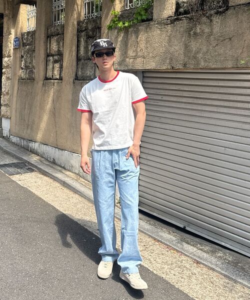 KRUXH（クルクス）の「プロストウォッシングセミワイドパンツ（デニムパンツ・レディース・その他・1/2/3）」の10枚目の写真
