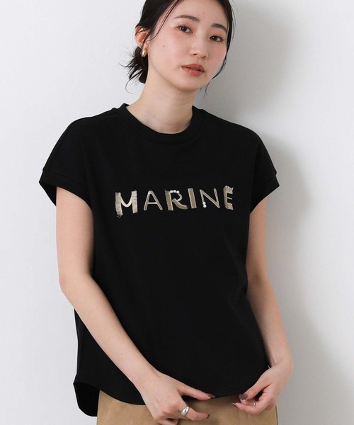 Gready Brilliant(グレディブリリアン)の「MARINEフリンジT(Tシャツ/カットソー・レディース・ブラック/オフホワイト・FREE)」の1枚目の写真