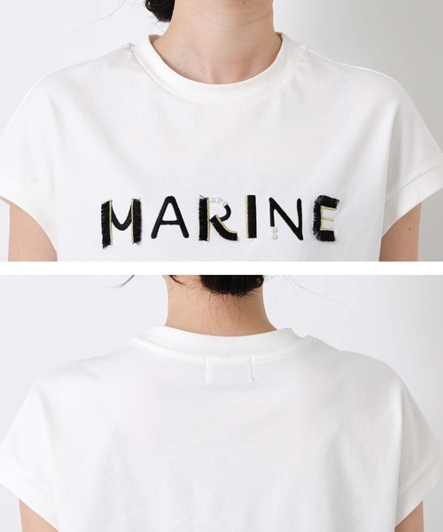 Gready Brilliant(グレディブリリアン)の「MARINEフリンジT(Tシャツ/カットソー・レディース・ブラック/オフホワイト・FREE)」の22枚目の写真