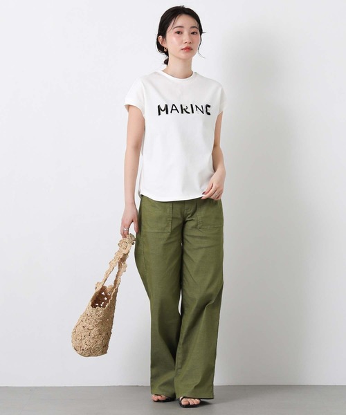 Gready Brilliant(グレディブリリアン)の「MARINEフリンジT(Tシャツ/カットソー・レディース・ブラック/オフホワイト・FREE)」の3枚目の写真
