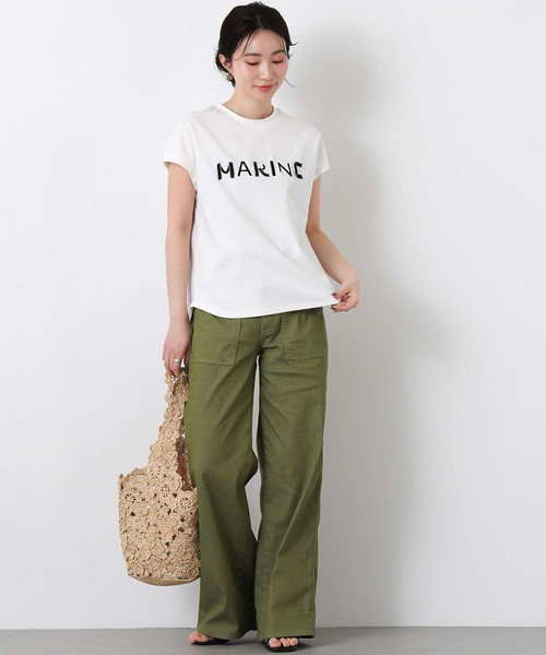 Gready Brilliant(グレディブリリアン)の「MARINEフリンジT(Tシャツ/カットソー・レディース・ブラック/オフホワイト・FREE)」の6枚目の写真