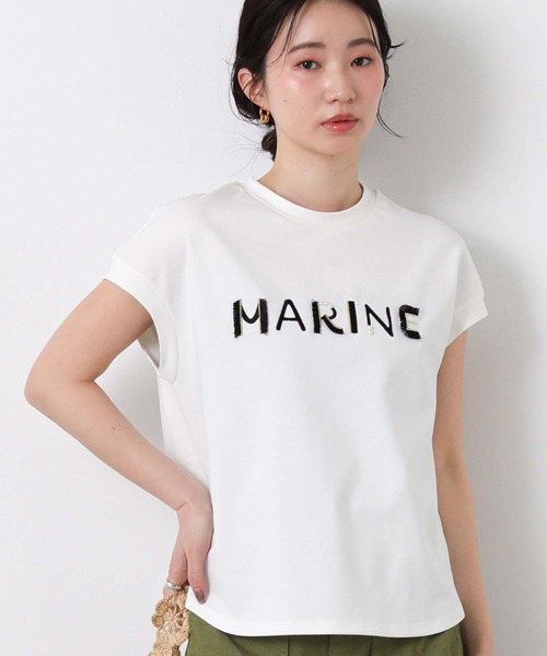 Gready Brilliant(グレディブリリアン)の「MARINEフリンジT(Tシャツ/カットソー・レディース・ブラック/オフホワイト・FREE)」の7枚目の写真