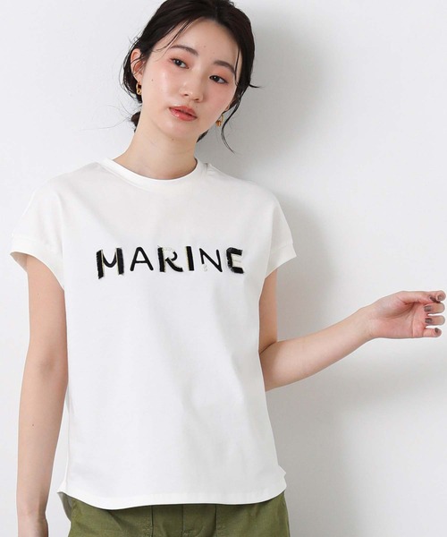 Gready Brilliant(グレディブリリアン)の「MARINEフリンジT(Tシャツ/カットソー・レディース・ブラック/オフホワイト・FREE)」の10枚目の写真