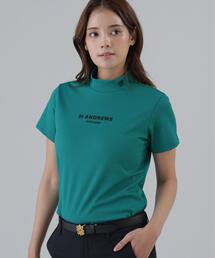 【St ANDREWS】吸水速乾ポコポコジャージUV半袖ハイネックカットソーシャツ (WOMENS)