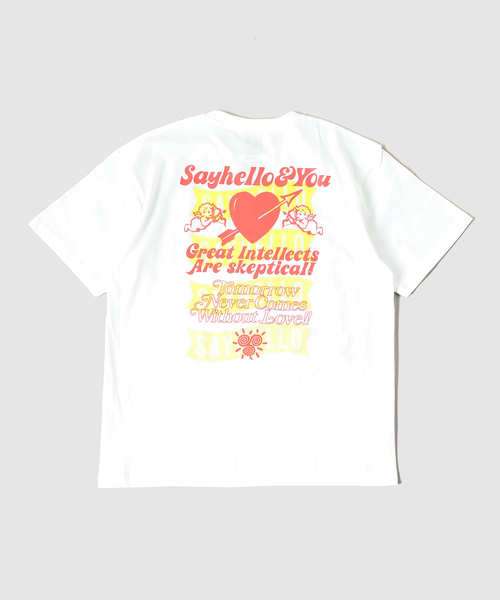SAYHELLO(セイハロー)の「SAYHELLO / セイハロー And You Tee(Tシャツ/カットソー・メンズ・ブラック/ホワイト・LARGE/MEDIUM)」の4枚目の写真