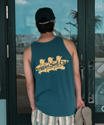 BIGWAVE COLLECTIVE（ビッグウェーブコレクティブ）の「ペンギンサーフクラブピグメントノースリーブ（ネイビー）（Tシャツ/カットソー）」