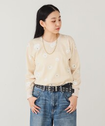 BEAMS COUTURE | お花プリント ヴィンテージ ロング Tシャツ(Tシャツ/カットソー)
