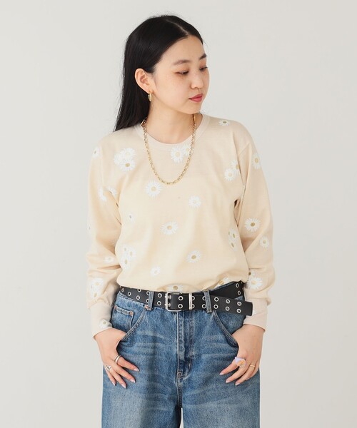 BEAMS COUTURE(ビームスクチュール)の「お花プリント ヴィンテージ ロング Tシャツ(Tシャツ/カットソー・レディース・その他・ONE SIZE)」の1枚目の写真