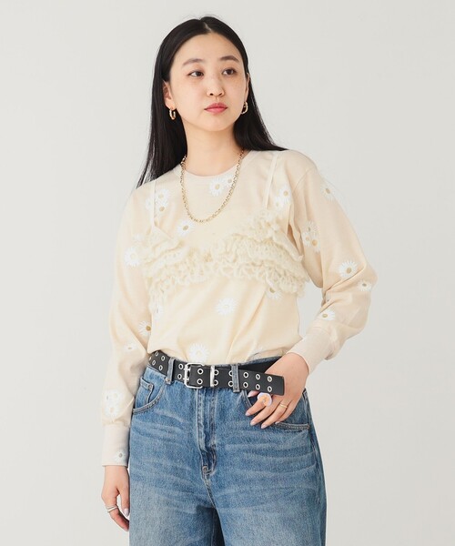 BEAMS COUTURE(ビームスクチュール)の「お花プリント ヴィンテージ ロング Tシャツ(Tシャツ/カットソー・レディース・その他・ONE SIZE)」の14枚目の写真