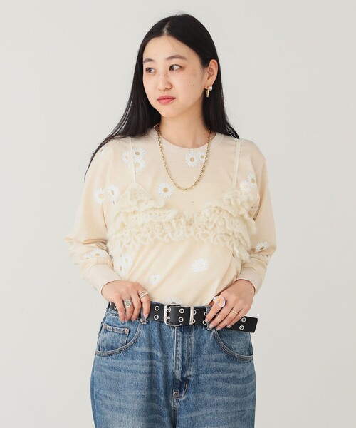 BEAMS COUTURE(ビームスクチュール)の「お花プリント ヴィンテージ ロング Tシャツ(Tシャツ/カットソー・レディース・その他・ONE SIZE)」の15枚目の写真
