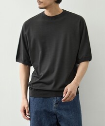 【GOOD PEOPLE GOOD STITCHING GOOD PRODUCT/グッドピープルグッドスティッチンググッドプロダクト】Knit Crew Neck Half Sleeve Pull Over