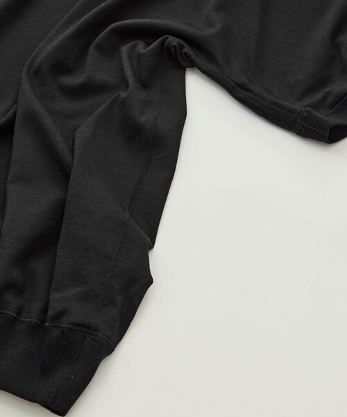 GOOD PEOPLE GOOD STITCHING GOOD PRODUCT（グッドピープルグッドスティッチンググッドプロダクト）の「【GOOD PEOPLE GOOD STITCHING GOOD PRODUCT/グッドピープルグッドスティッチンググッドプロダクト】Knit Crew Neck Half Sleeve Pull Over（Tシャツ/カットソー・メンズ・ブラック/ダークグレー・S/M/L）」の10枚目の写真