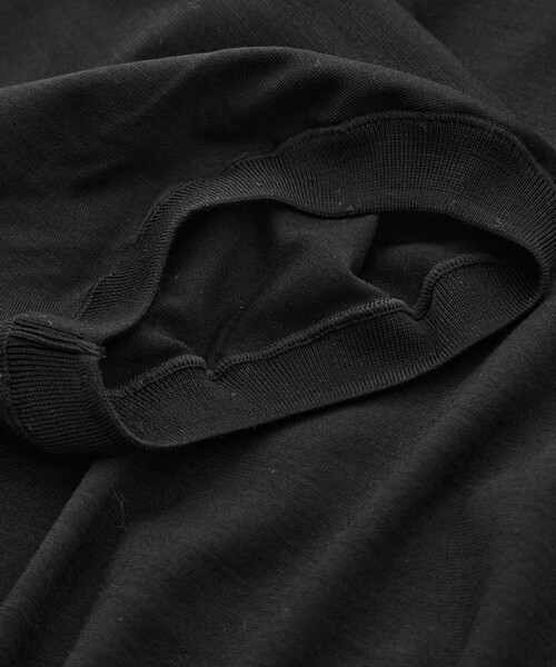 GOOD PEOPLE GOOD STITCHING GOOD PRODUCT（グッドピープルグッドスティッチンググッドプロダクト）の「【GOOD PEOPLE GOOD STITCHING GOOD PRODUCT/グッドピープルグッドスティッチンググッドプロダクト】Knit Crew Neck Half Sleeve Pull Over（Tシャツ/カットソー・メンズ・ブラック/ダークグレー・S/M/L）」の12枚目の写真