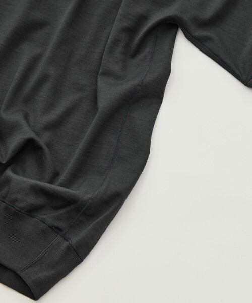 GOOD PEOPLE GOOD STITCHING GOOD PRODUCT（グッドピープルグッドスティッチンググッドプロダクト）の「【GOOD PEOPLE GOOD STITCHING GOOD PRODUCT/グッドピープルグッドスティッチンググッドプロダクト】Knit Crew Neck Half Sleeve Pull Over（Tシャツ/カットソー・メンズ・ブラック/ダークグレー・S/M/L）」の20枚目の写真