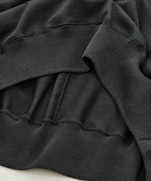GOOD PEOPLE GOOD STITCHING GOOD PRODUCT（グッドピープルグッドスティッチンググッドプロダクト）の「【GOOD PEOPLE GOOD STITCHING GOOD PRODUCT/グッドピープルグッドスティッチンググッドプロダクト】Knit Crew Neck Half Sleeve Pull Over（Tシャツ/カットソー・メンズ・ブラック/ダークグレー・S/M/L）」の21枚目の写真