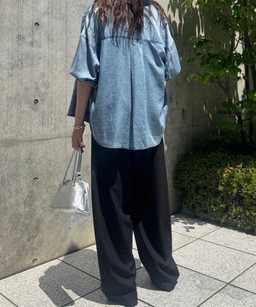 Jena espace merveilleux（ジェナ　エスパスメルヴェイユ）の「【高身長さん安心の丈感】ツイルカーブパンツ（その他パンツ・レディース・イエロー/アイボリー/ブラック・FREE）」の13枚目の写真