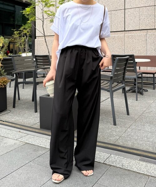 Jena espace merveilleux（ジェナ　エスパスメルヴェイユ）の「【高身長さん安心の丈感】ツイルカーブパンツ（その他パンツ・レディース・イエロー/アイボリー/ブラック・FREE）」の15枚目の写真