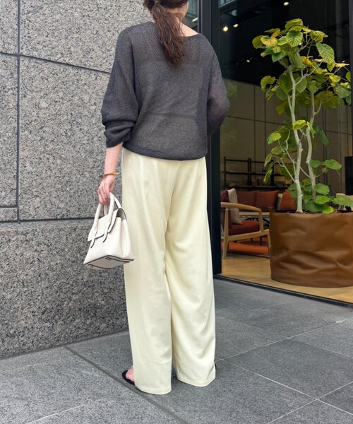 Jena espace merveilleux（ジェナ　エスパスメルヴェイユ）の「【高身長さん安心の丈感】ツイルカーブパンツ（その他パンツ・レディース・イエロー/アイボリー/ブラック・FREE）」の21枚目の写真