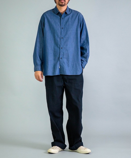 OMNIGOD（オムニゴッド）の「[OMNIGOD mens / オムニゴッド] 3.2oz デニム クラシックラウンドカラーシャツ（シャツ/ブラウス・メンズ・ワンウォッシュ・2）」の15枚目の写真