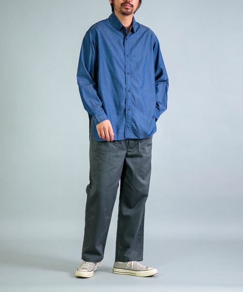 OMNIGOD（オムニゴッド）の「[OMNIGOD mens / オムニゴッド] 3.2oz デニム クラシックラウンドカラーシャツ（シャツ/ブラウス・メンズ・ワンウォッシュ・2）」の14枚目の写真