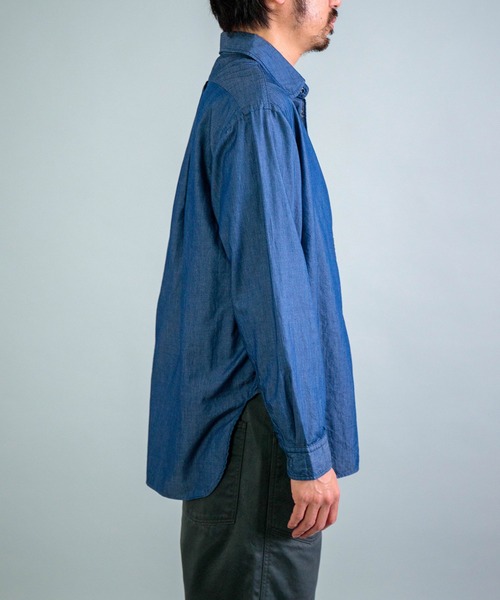 OMNIGOD（オムニゴッド）の「[OMNIGOD mens / オムニゴッド] 3.2oz デニム クラシックラウンドカラーシャツ（シャツ/ブラウス・メンズ・ワンウォッシュ・2）」の7枚目の写真