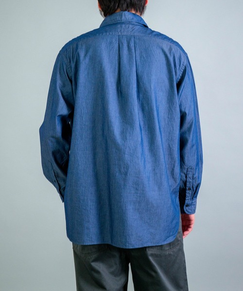 OMNIGOD（オムニゴッド）の「[OMNIGOD mens / オムニゴッド] 3.2oz デニム クラシックラウンドカラーシャツ（シャツ/ブラウス・メンズ・ワンウォッシュ・2）」の8枚目の写真