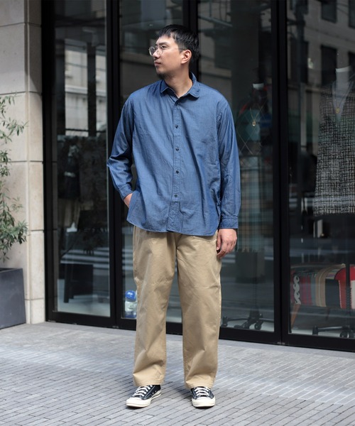 OMNIGOD（オムニゴッド）の「[OMNIGOD mens / オムニゴッド] 3.2oz デニム クラシックラウンドカラーシャツ（シャツ/ブラウス・メンズ・ワンウォッシュ・2）」の6枚目の写真