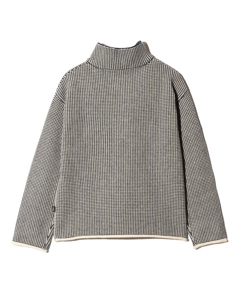 glamb（グラム）の「High Neck Half Zip Knit / ハイネックハーフジップニット（ニット/セーター・メンズ・ワイン/ホワイト・M/L）」の5枚目の写真