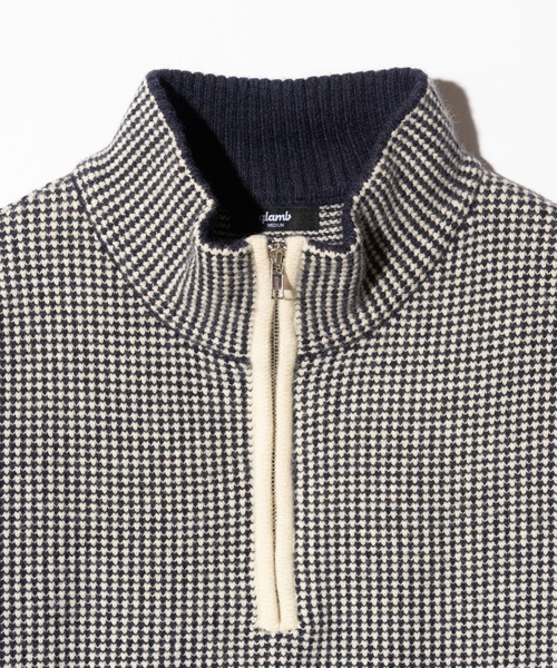 glamb（グラム）の「High Neck Half Zip Knit / ハイネックハーフジップニット（ニット/セーター・メンズ・ワイン/ホワイト・M/L）」の13枚目の写真