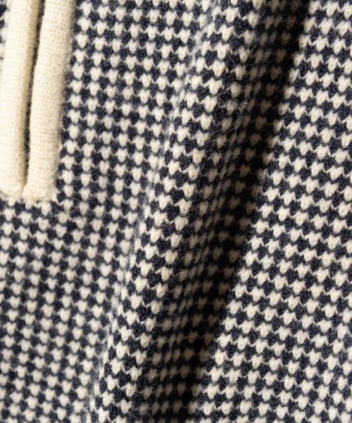 glamb（グラム）の「High Neck Half Zip Knit / ハイネックハーフジップニット（ニット/セーター・メンズ・ワイン/ホワイト・M/L）」の16枚目の写真