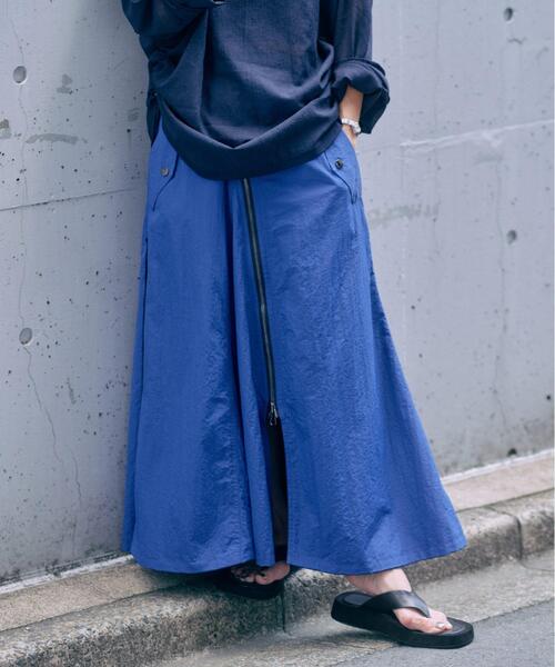Risley(リズレー)の「Risley(リズレー) 別注アシメリバーシブルスカート(スカート・レディース・ネイビー/カーキ・F)」の1枚目の写真
