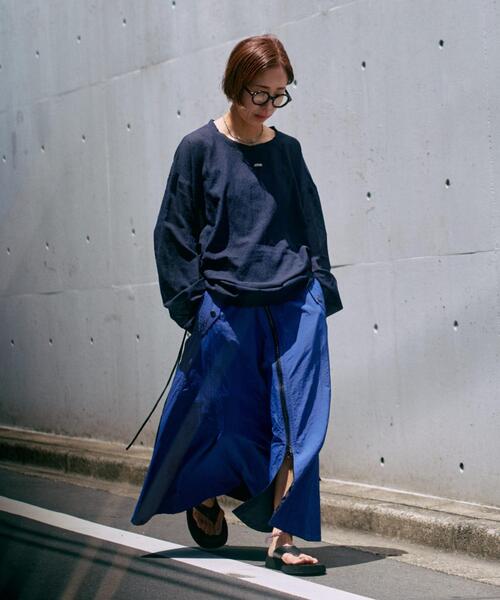 Risley(リズレー)の「Risley(リズレー) 別注アシメリバーシブルスカート(スカート・レディース・ネイビー/カーキ・F)」の5枚目の写真