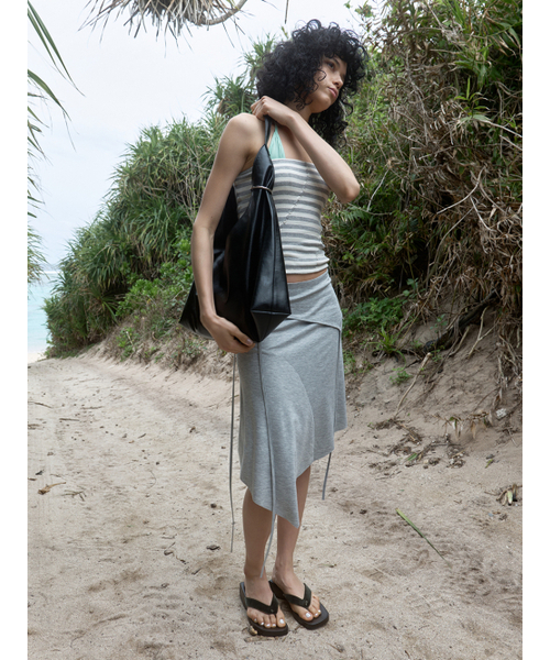 Kijun(キジュン)の「Stripe Rope Tube Top Melange Grey(Tシャツ/カットソー・レディース・その他・MEDIUM/SMALL)」の3枚目の写真