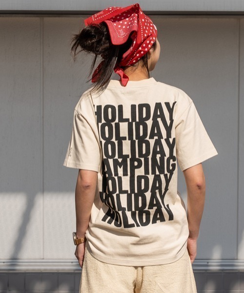 DOD(ディーオーディー)の「ディーオーディー DOD アウトドアカジュアル 半袖Tシャツ(Tシャツ/カットソー・メンズ・アイボリー/ホワイト/チャコールグレー・XL/L/M)」の1枚目の写真