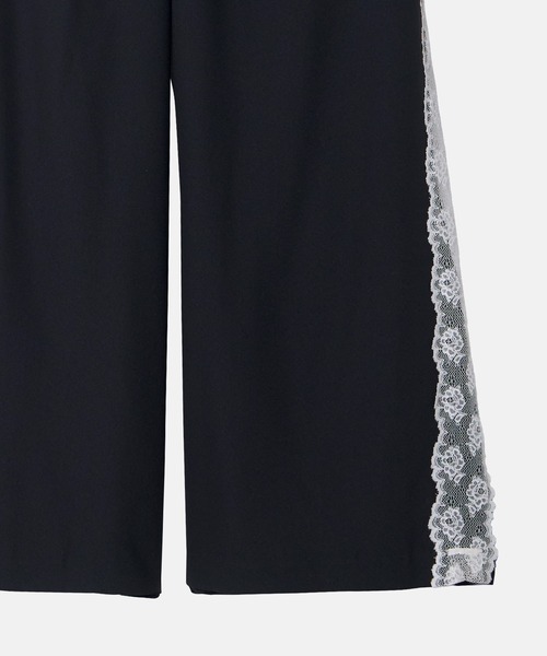 LE CIEL BLEU(ルシェルブルー)の「サイドレーストリムジョガーパンツ/Side Lace-Trim Jogger Pants(その他パンツ・レディース・ブラック/ライトイエロー・36/38)」の9枚目の写真