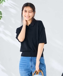 襟付きスキッパーニット